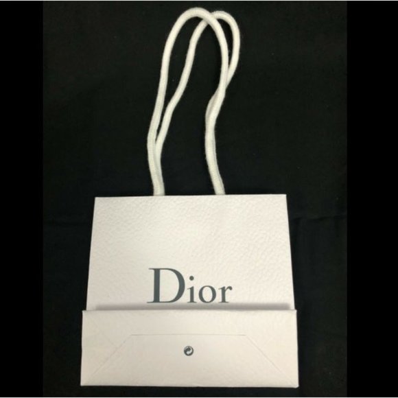 Authentic Dior Paper Shopping Bag White 5" x 5.6'" x 2" - Picture 6 of 7